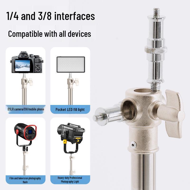 Ambitful Zhijie 4m Stainless Steel Light Stand, 20KG Load, Reinforced for Live Broadcast & DSLR Cameras