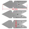 55 Degree Thread Pitch Gauge 60 Degree Fishtail Gauge Precision Center Gauge  Screw Cutting Tools