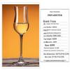 Bicchiere da Degustazione Whiskey e Vino in Cristallo Tulipano con Gambo