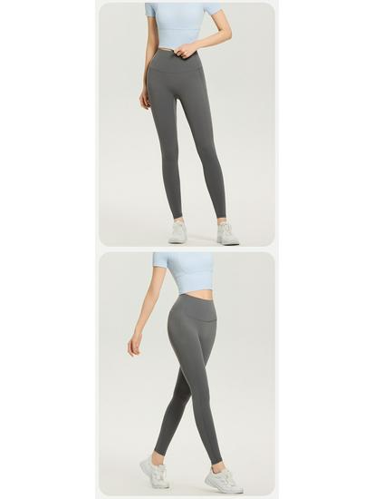 Damen Schnelltrocknendes Atmungsaktives Yoga-Set: Kurzarm-Top & Leggings