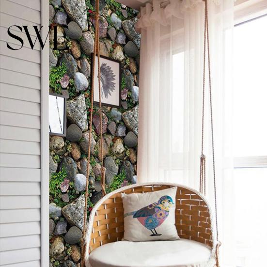 Wall Decoration Background Decal Durable Multifunctional Exquisite Self-adhesive Sticker Stone for Home Decorative