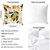 Full Print Fruit Print Pattern Pillow Case Anti-Dustmite Pillowcase Invisible Zipper Silky Short Plush Sofa Cushion Cover
