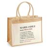 Sac de plage - PLANETEE - Jute avec poche Marie-Odile Définition - Coton - Beige - Imprimé en France