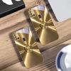 The Golden Letter "D" For Samsung A 31 32 A33 A34 35 14 A15 13 16 25 26 50 52 53 54 55 56 70 71 72 73 Golden Glass Phone Case