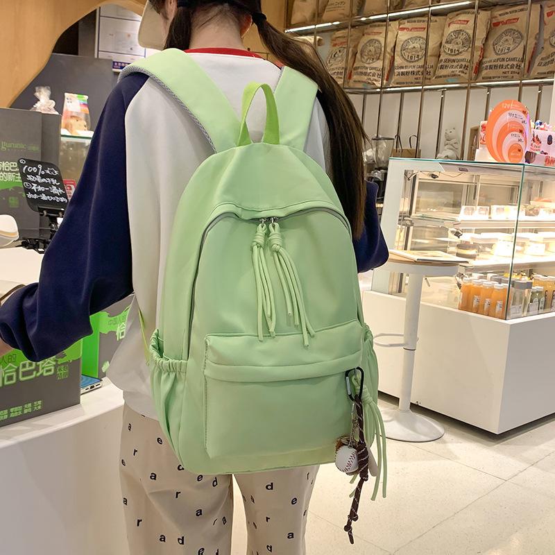 New schoolbag female college students simple large capacity junior high school students high school students backpack backpack design sense male