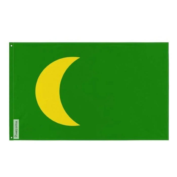 Drapeau - Empire Moghol - 120 x 180 cm - Polyester - Impression recto/verso - Œillets en fer