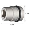 TONE Impact inner socket Drive angle Width across flats 21mm 8A-21BA 25.4mm (1")