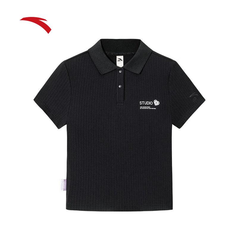 Anta Women s Slim Fit Short Sleeve Polo Shirt S