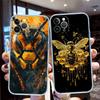 CJ11 Art Bees Cartoon Soft Shell Transparent Phone Case for Motorola Moto G7 G8 G9 G84 G85 G73 G24 G15 Z2 Play Power Plus