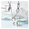 New Creative Retro Money Jewelry Personality Animal Pony Clavicle Chain Horse Pendant Necklaces Birthday Gift for Horse Lover