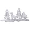 Elk Deer Forest Metal Cutting Die for DIY Christmas Card Making Party Decoration