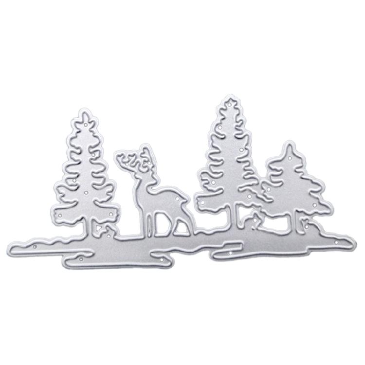 

Elk Deer Forest Metal Cutting Die for DIY Christmas Card Making Party Decoration 1