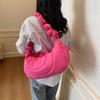 Korean version ins new large-capacity dumpling bag women's 2025 spring fashion casual shoulder bag commuter armpit bag