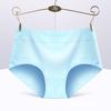 Sexy mid-waist 95% cotton women's briefs in solid colors