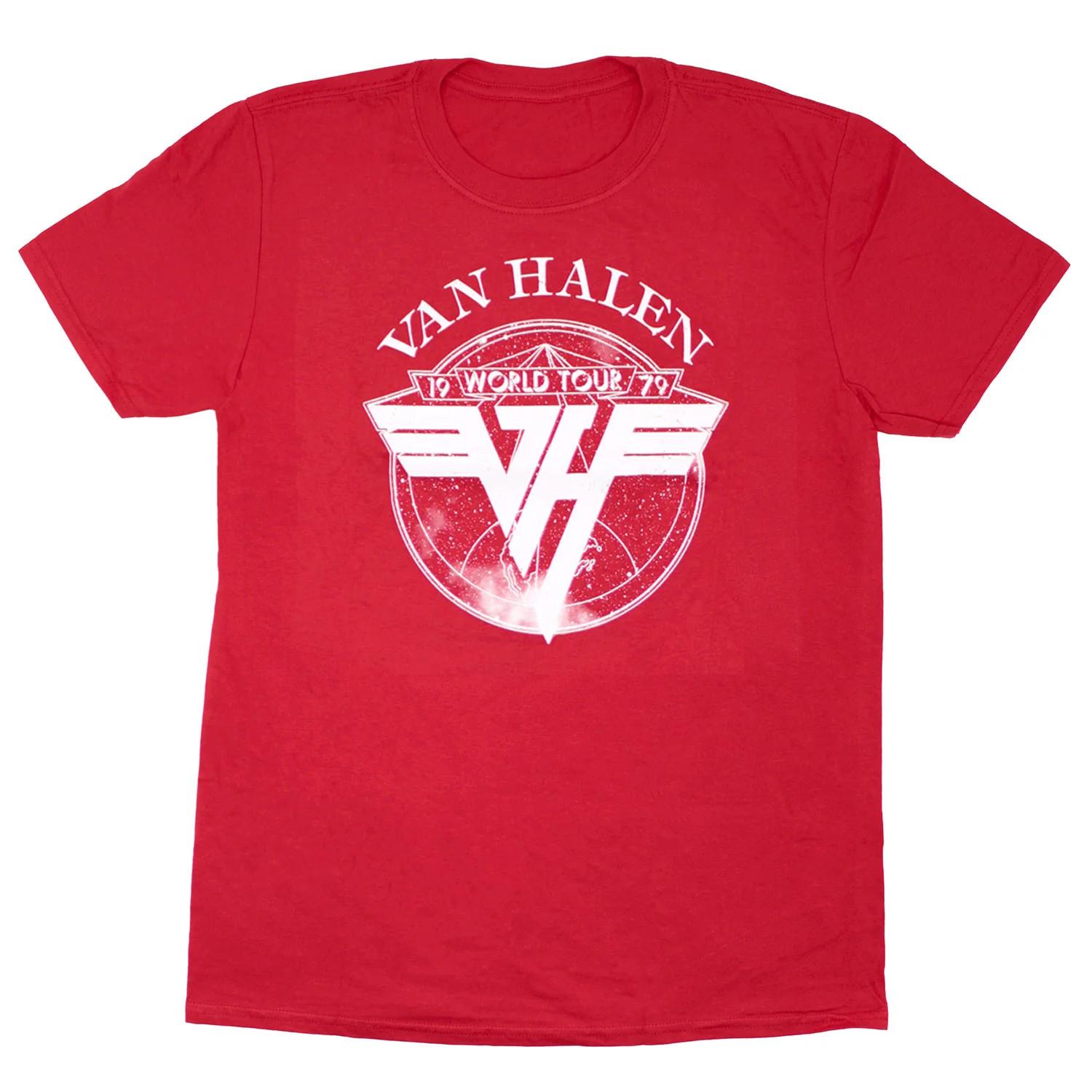Van Halen Logo World Tour 1979 Red Unisex T-shirt Size S-5XL L