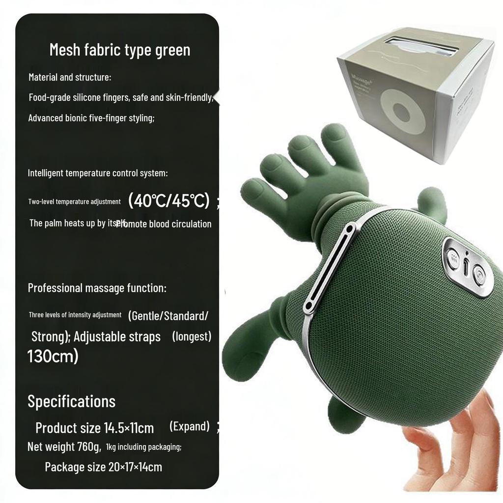 Multi-Functional Handheld Neck and Shoulder Massager with Heat Therapy