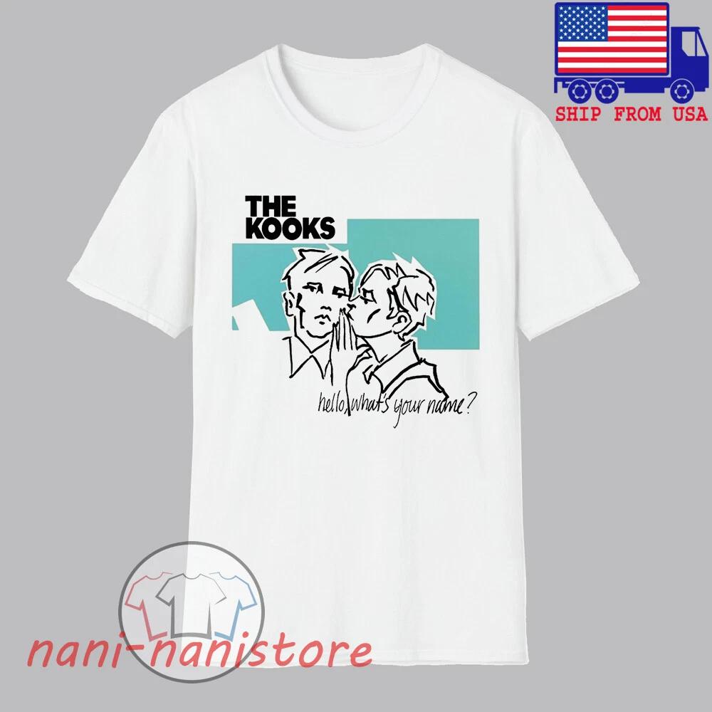 

The Kooks Hello Whats Your Name Men s White Size S-5XL 3XL