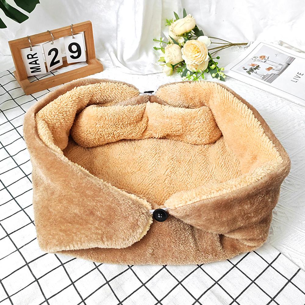 

Складаний котячий ліжко зимовий теплий автомобільний килимок для собак ліжко для домашніх тварин плюшеві потовщені подушки S under 4kg