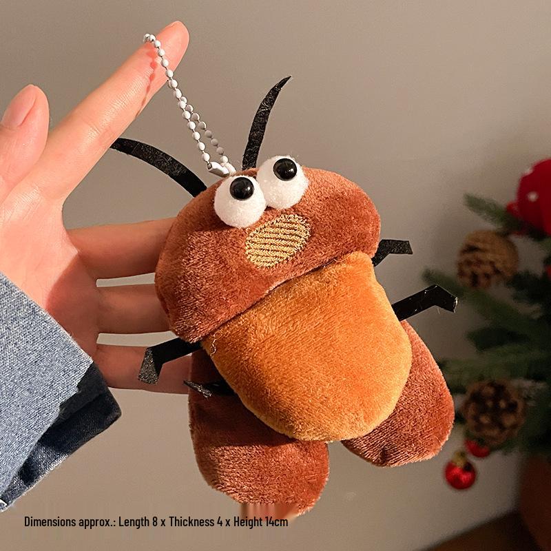 Mosquito-Shaped Plush Hanging Ornaments - Fun Keychain Charms & Small Toy Gifts