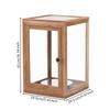 Wooden Display Cabinet with Glass Panels Dust-Resistant Glass-Front
