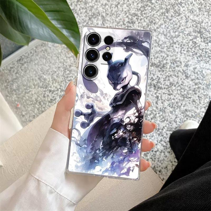 Pokemons Umbreons Gengars S25FE Clear Case For Samsung Galaxy S25 S24 S23 Ultra S20 S21 FE S22 Plus A56 A36 A17 A07 Phone Cover