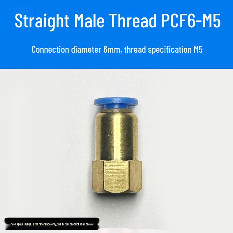 Trachea Connector PC8-02 Male Thread Quick Elbow Insert Pneumatic Throttle Valve