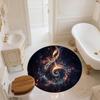 Musical Notes,Round Area Rug,Carpet Rug for Living Room Bedroom Sofa Playroom Decor,Non-slip Floor Mat