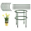 Plastic Plant Support Ring Fit for Various Plants Reusable Support Pile for Orchard Garden Potted Flower Vine Growth Support