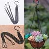 40Cm Flower Pot Hanging Chain With 3 Hooks Potted Hydroponic Plant Planting Pot Home Garden Decoration