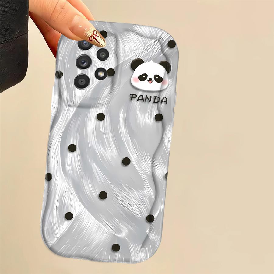 Soft TPU Phone Case for Samsung Galaxy A15 A06 A20 A03 A12 A16 A05 A50 A04 A13 A11 A02s Beautiful Panda