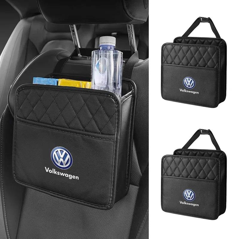 For Volkswagen 1pc Car Back Seat Organizer Hanging Automatic Storage Pocket for Volkswagen VW GOLF POLO PASSAT B5 Beetle Tiguan
