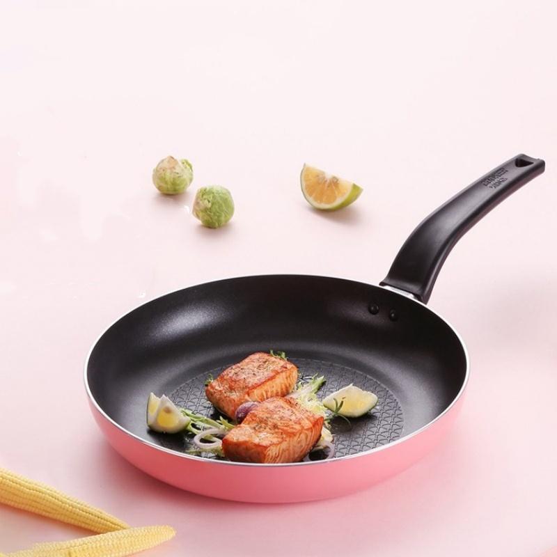 COOKER KING 26cm/28cm Non Stick Frying Pan Saucepan Low-smoke Steak Skillet Aluminum Alloy Frying Pan with Anti-scald Handle