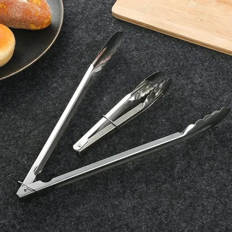 Home Food Tongs Utensils for Kitchen Buffet Meat Kitchens Accessories Accessory Bone Stainless Steel Bread Clip Cooking Tools