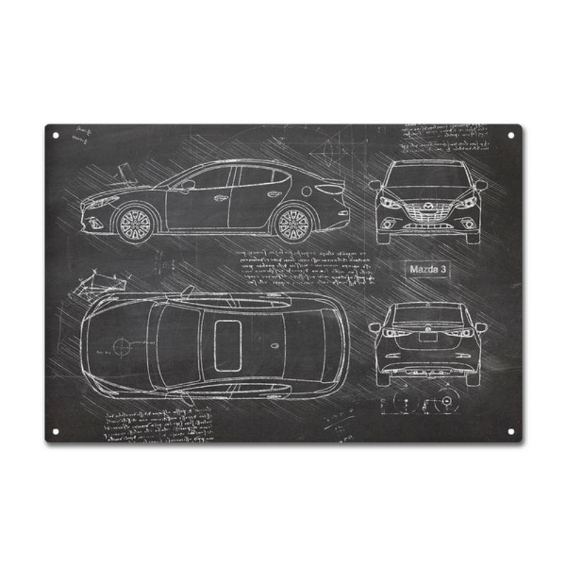 Mazda MX-5 Miata Car Metal Tin Sign Wall Decor Fashion Art Decor Poster,Man Cave,Garage,Bar