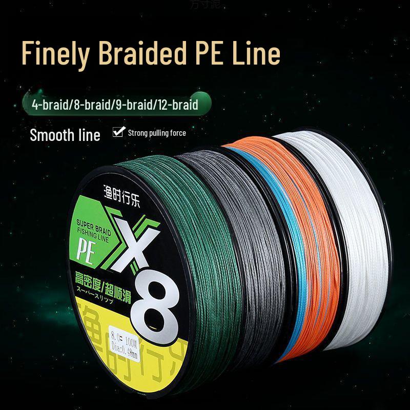 100m Dyneema Fishing Line: 12-Braided Main Line, 9-Braided Sub-Line, 8-Braided Lure Line, Sea Rod Special.