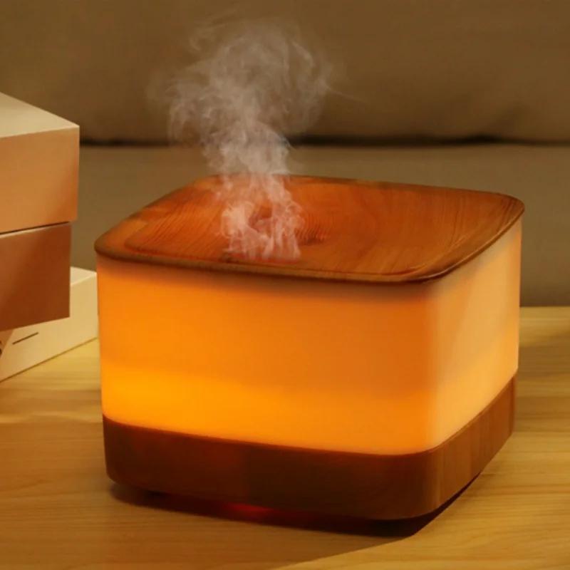 

New Desktop Rubik s Cube Remote Control Humidifier Home Colorful Night Light Can Add Essential Oils One-click Start Air Diffuser