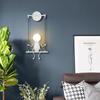 Swing Wall Light Creative Human-shaped Wall Lamp E27 AC powered for Bedroom Bedside Corridor Living Room Dining Room Entrance