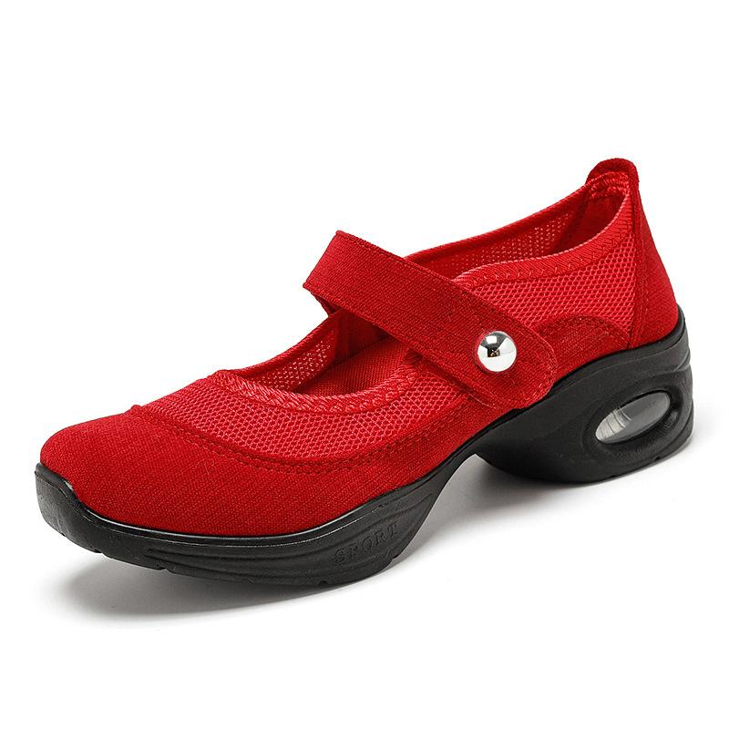 

Спортивная обувь, новые женские кроссовки для бега на воздушной подушке, прогулочная обувь с дышащей сеткой, нескользящая танцевальная обувь на мягкой подошве 40