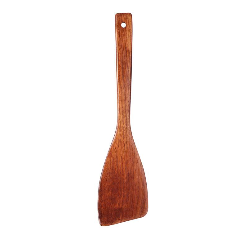 ZISIZ Ke Wood Slanted Cooking Spatula Set