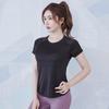 Sports Quick-dry T-shirt for Women, Yoga Wear, Summer Short-sleeve Loose Mesh Mesh Outdoor Fitness Top, Suitable for Running Cover-ups