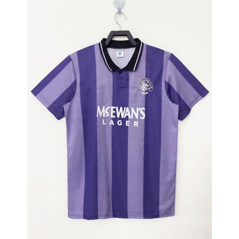 Rangers 1993-94 Venkovní Retro Fotbalový Dres Krátký Rukáv Fotbalový Dres Pánské Dámské Sportovní Oblečení
