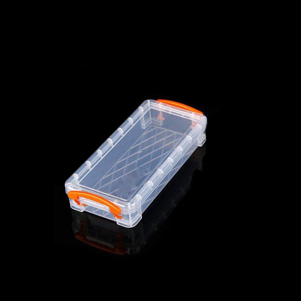 Transparent Pencil Case Plastic Multi Functional Sketch Art Box Large Capacity Double Ear Buckle Art Stationery Box