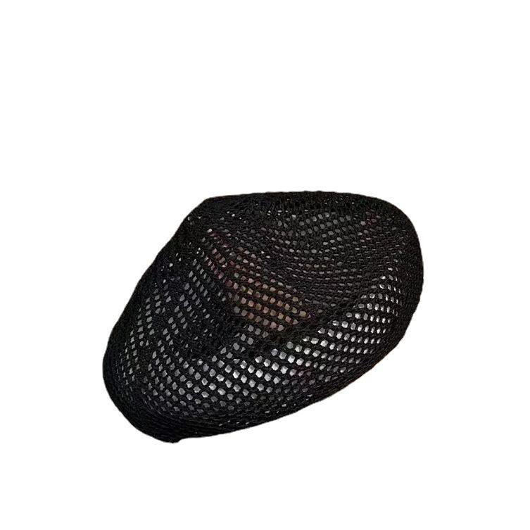 Summer Empty Breathable Black Temperament Beret Ladies Casual Versatile Face Little Painter Hat Beret