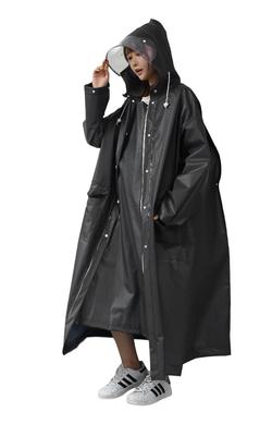 KYOWARABE Raincoat Poncho for Long Length Removable Perfect for and Rainy Season Cycling, Unisex, [Backpack Compatible! Visor] Waterproof,