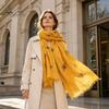 Sun Protection Headscarf for Summer Lightweight Scarf Women, Cute Bee Pattern Neck Scarf, Polyester Daily Commuting Soft Long Thin Shawl Wrap
