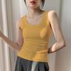 Women's Ice Silk Slimming Knitted Camisole with Chest Pad