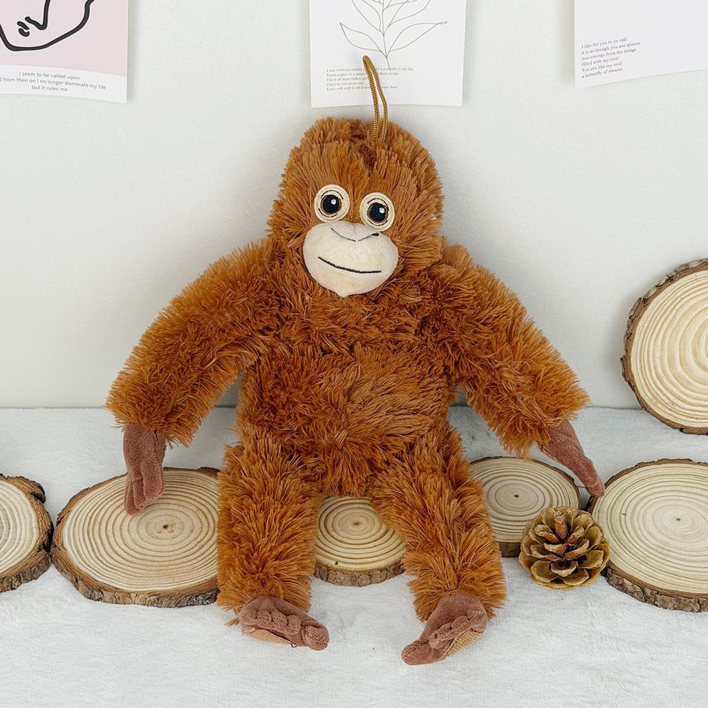 2026 New Hot 40cm Lifelike Monkey Orangutan Plush Dolls Hands and Feet Can Pasted Stuffed Animal Toy Room Decor Hug Sleep