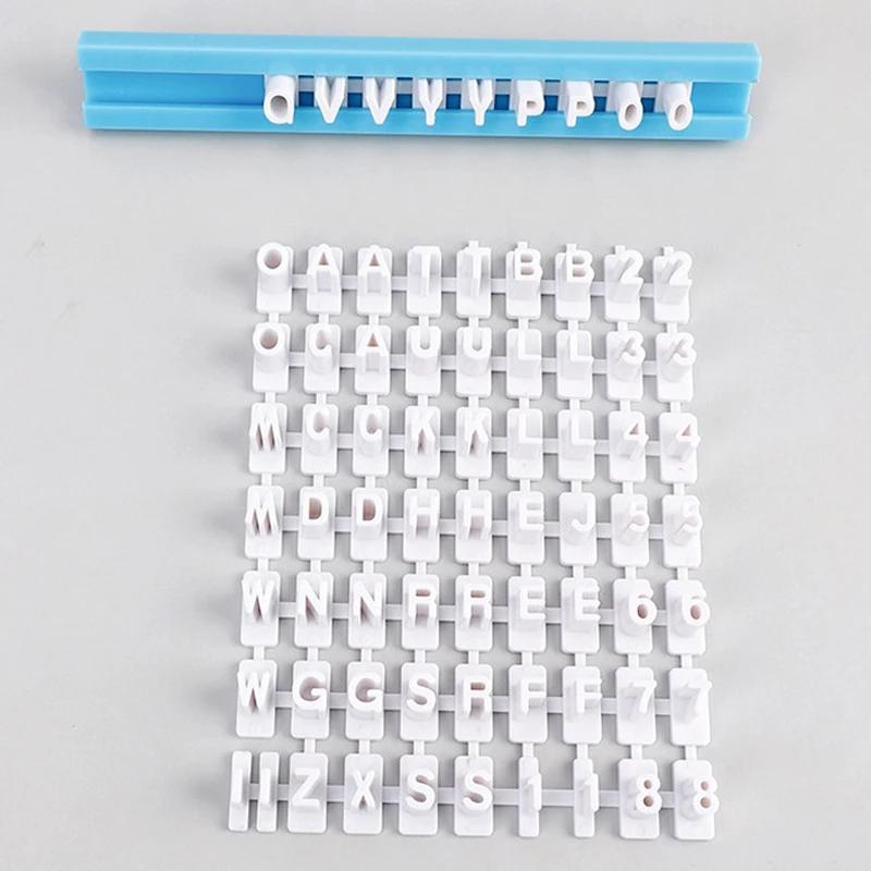 Alphabet Letter Number Cookies Press Stamp Embosser Cutters Printing Symbol Biscuit Fondant Cake Baking Mould Clay Pottery Tools