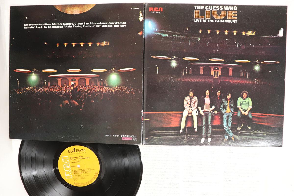 LP Record GUESS WHO Live At The Paramount RCA6048 RCA 1972 Japan Rock Used