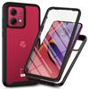 Phone Cover TPU/PC PET Case For Moto G54 G84 G14 G13 G23 G53 Funda Capa with Screen Protector 360 Degree Protect Shield Clear